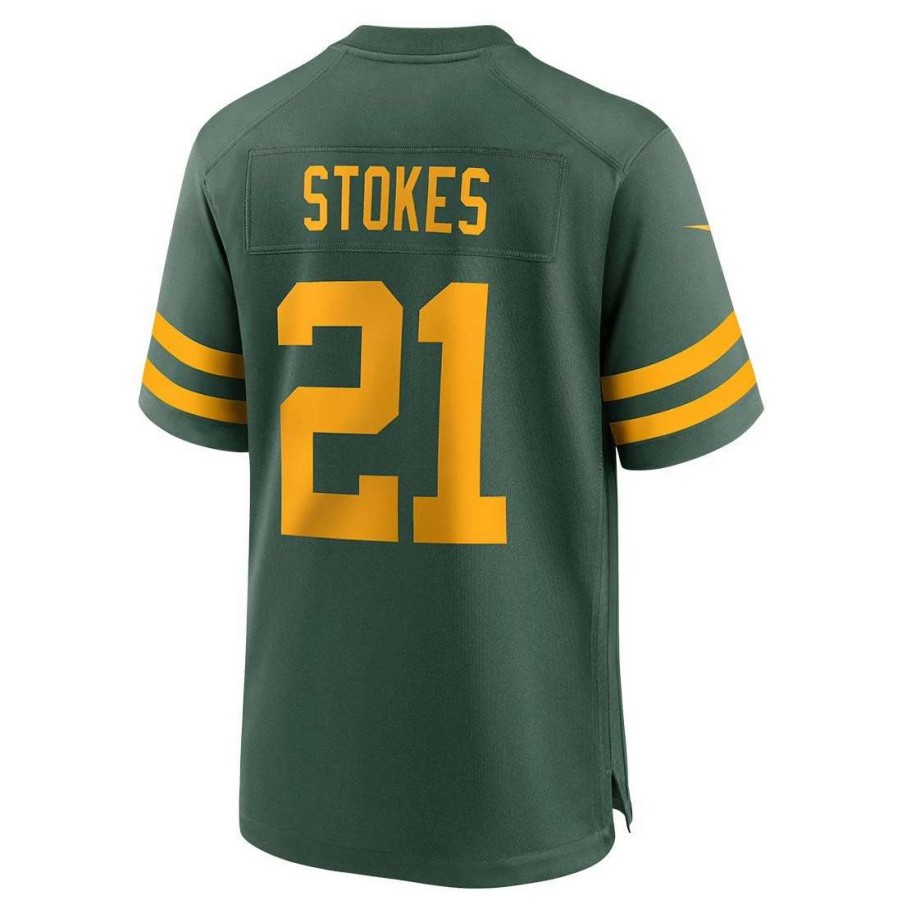 Jerseys * | Packers 50S Classic Nike #21 Stokes Game Jersey Green & Gold