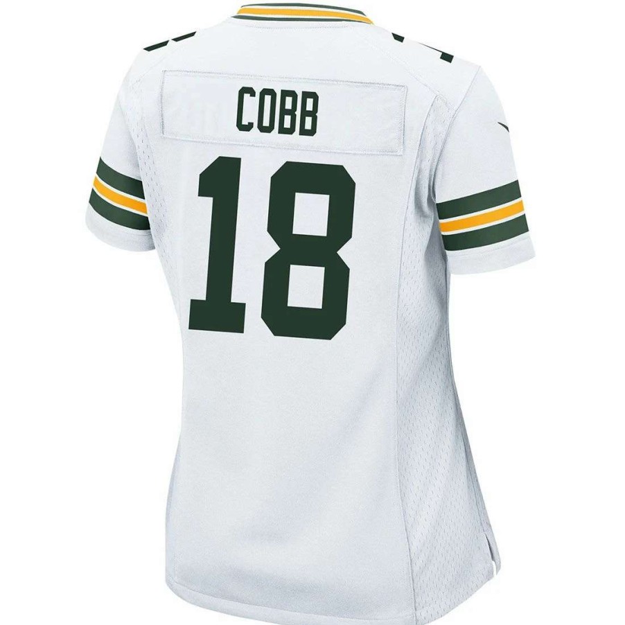 Jerseys * | #18 Randall Cobb Away Womens Nike Game Jersey White