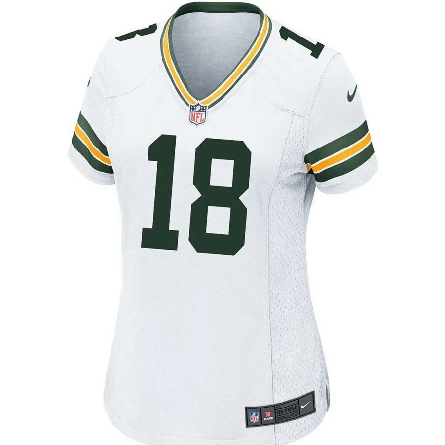 Jerseys * | #18 Randall Cobb Away Womens Nike Game Jersey White