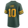 Jerseys * | Packers 50S Classic Nike #10 Love Game Jersey Green & Gold