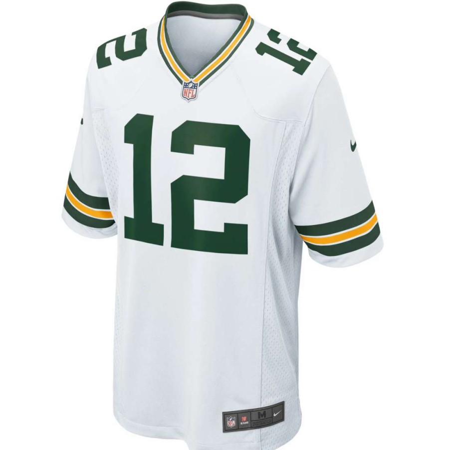 Jerseys * | #12 Aaron Rodgers Youth Nike Away Game Jersey White