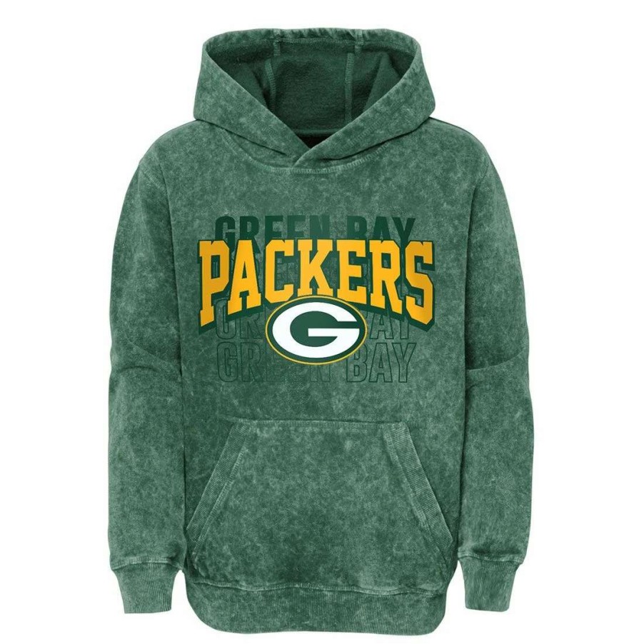 Kids * | Packers Pre-School Back To Back Pullover Hoodie Green