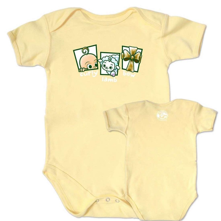 Kids * | Lambeau Field Infant Curly Lamb Bow Bodysuit