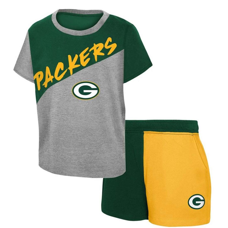 Kids * | Packers Toddler Super Star Set Green & Gray