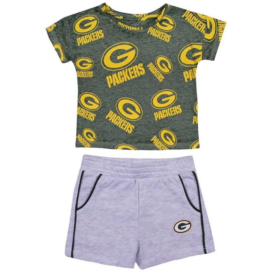 Kids * | Packers Pre-School Girls' Chase Your Goals Set Green & Gray