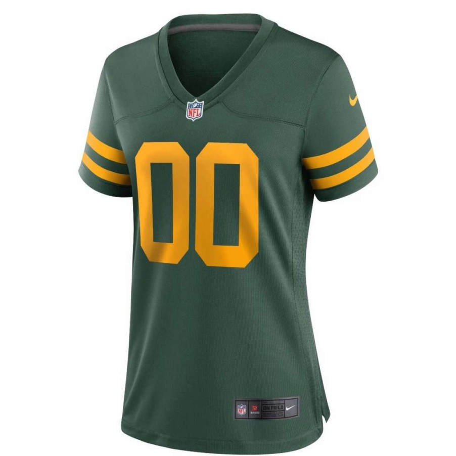 Jerseys * | Womens 50S Classic Custom Nike Game Jersey Green & Gold