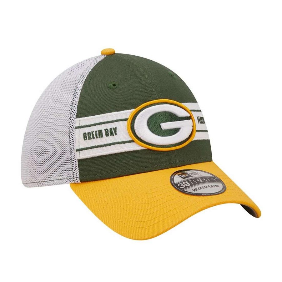 Hats * | Packers New Era Team Banded D3 39Thirty Cap Green & Gold