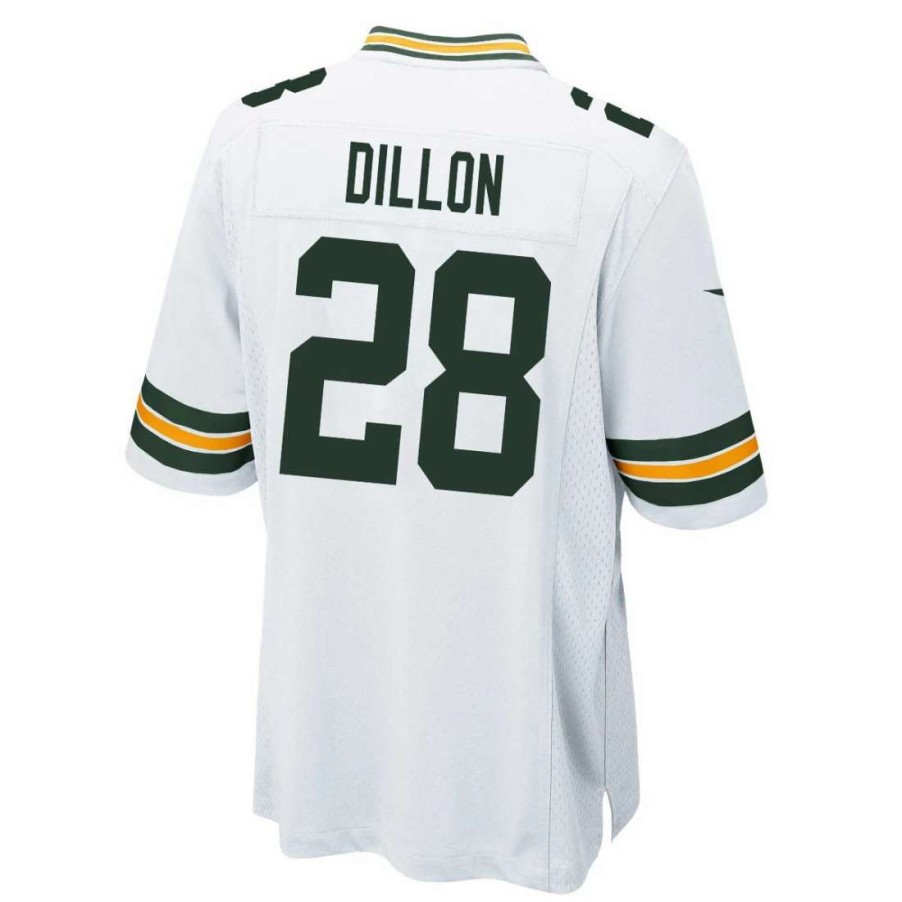 Jerseys * | #28 A.J.Dillon Away Nike Game Jersey White